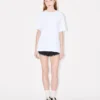 Camiseta holgada de algodón con bordado «Boke Flower 2.0»