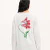 Camiseta holgada de manga larga «Kenzo Tulip» de algodón Camiseta holgada de manga larga «Kenzo Tulip» de algodón