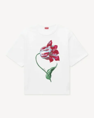 Camiseta holgada «Kenzo Tulip» de algodón