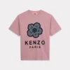 Camiseta oversize con bordado «Boke Flower» en algodón grueso
