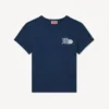 Camiseta pequeña ajustada de algodón con el emblema «Kenzo Paris» bordado Camiseta pequeña ajustada de algodón con el emblema «Kenzo Paris» bordado