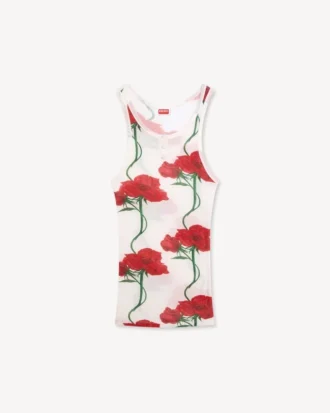 Camiseta sin mangas ajustada «Kenzo Archive Rose»