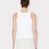 Camiseta sin mangas bordada «Boke Flower 2.0» de algodón