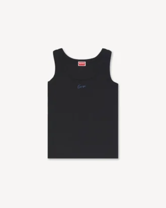 Camiseta sin mangas bordada «Kenzo Signature» de algodón