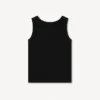Camiseta sin mangas de canalé con bordado «Boke Flower 2.0»
