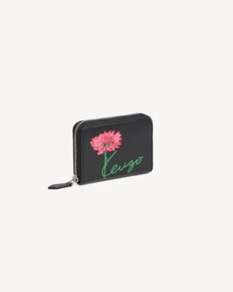 Cartera con cremallera «Kenzo Tulip» de piel