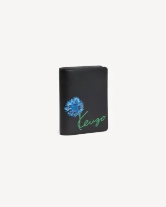 Cartera plegable «Kenzo Tulip» de piel