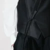 Chaleco tipo kimono de lana virgen y seda