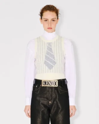 Chaleco «Trompe L’œIl» de Kenzo en mezcla de lana y algodón Chaleco «Trompe L’œIl» de Kenzo en mezcla de lana y algodón