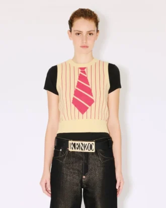 Chaleco «Trompe L’œIl» de Kenzo en mezcla de lana y algodón