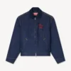 Chaqueta acolchada de estilo workwear en denim japonés
