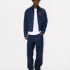 Chaqueta acolchada de estilo workwear en denim japonés