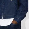 Chaqueta acolchada de estilo workwear en denim japonés