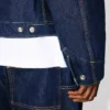 Chaqueta acolchada de estilo workwear en denim japonés