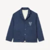 Chaqueta acolchada de estilo workwear «Kenzo Badges» en cupro Chaqueta acolchada de estilo workwear «Kenzo Badges» en cupro
