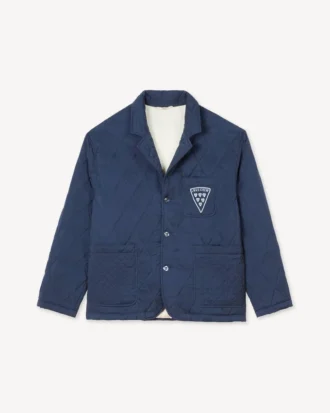 Chaqueta acolchada de estilo workwear «Kenzo Badges» en cupro