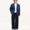 Chaqueta acolchada de estilo workwear «Kenzo Badges» en cupro Chaqueta acolchada de estilo workwear «Kenzo Badges» en cupro