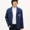 Chaqueta acolchada de estilo workwear «Kenzo Badges» en cupro Chaqueta acolchada de estilo workwear «Kenzo Badges» en cupro