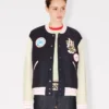 Chaqueta blusón universitaria oversize de lana «Kenzo Badges»