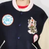 Chaqueta blusón universitaria oversize de lana «Kenzo Badges»