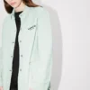Chaqueta de trabajo bordada «Boke Flower» en denim japonés