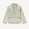 Chaqueta de trabajo tipo chal en denim japonés Chaqueta de trabajo tipo chal en denim japonés