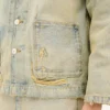 Chaqueta de trabajo tipo chal en denim japonés Chaqueta de trabajo tipo chal en denim japonés