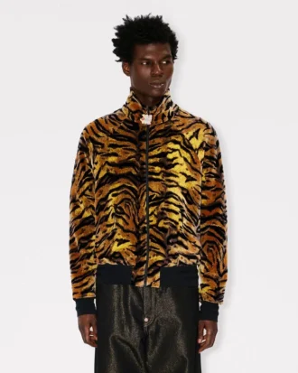 Chaqueta deportiva «Kenzo Tiger» en jacquard de terciopelo