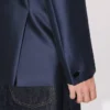 Chaqueta entallada con solapas chal en seda de lana virgen Chaqueta entallada con solapas chal en seda de lana virgen