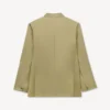 Chaqueta entallada tipo kimono de doble botonadura en lana virgen Chaqueta entallada tipo kimono de doble botonadura en lana virgen