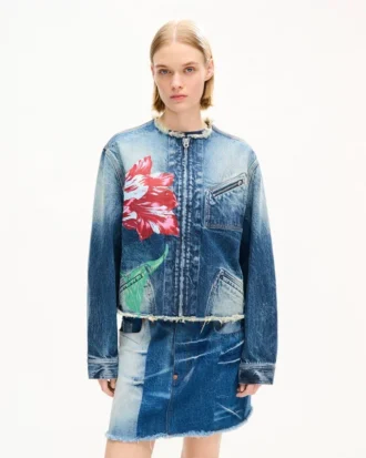 Chaqueta «Kenzo Tulip» de denim japonés