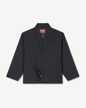Chaqueta kimono de lana virgen