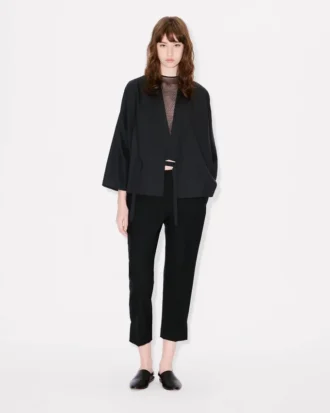 Chaqueta kimono de lana virgen