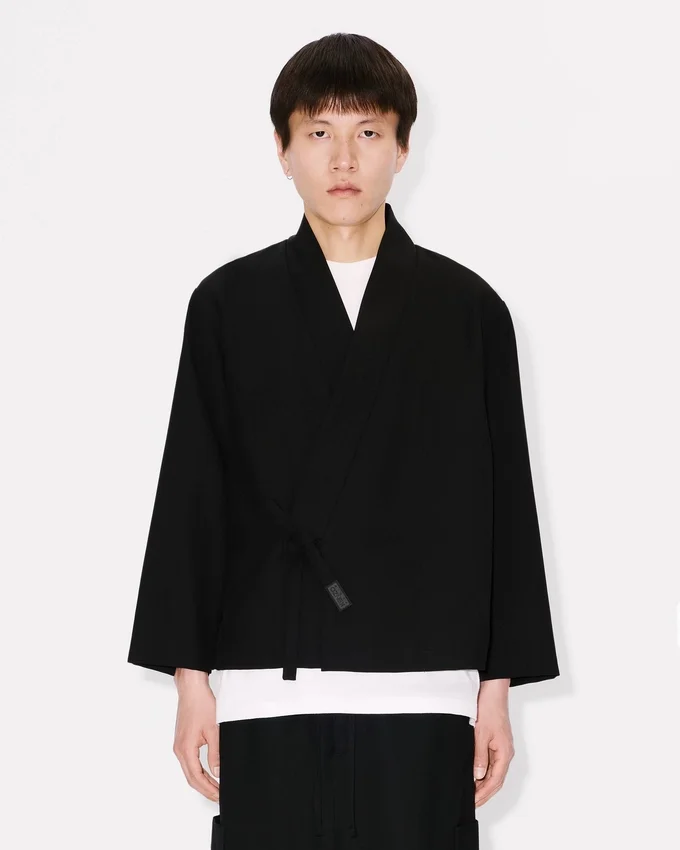 Chaqueta kimono de lana virgen Chaqueta kimono de lana virgen