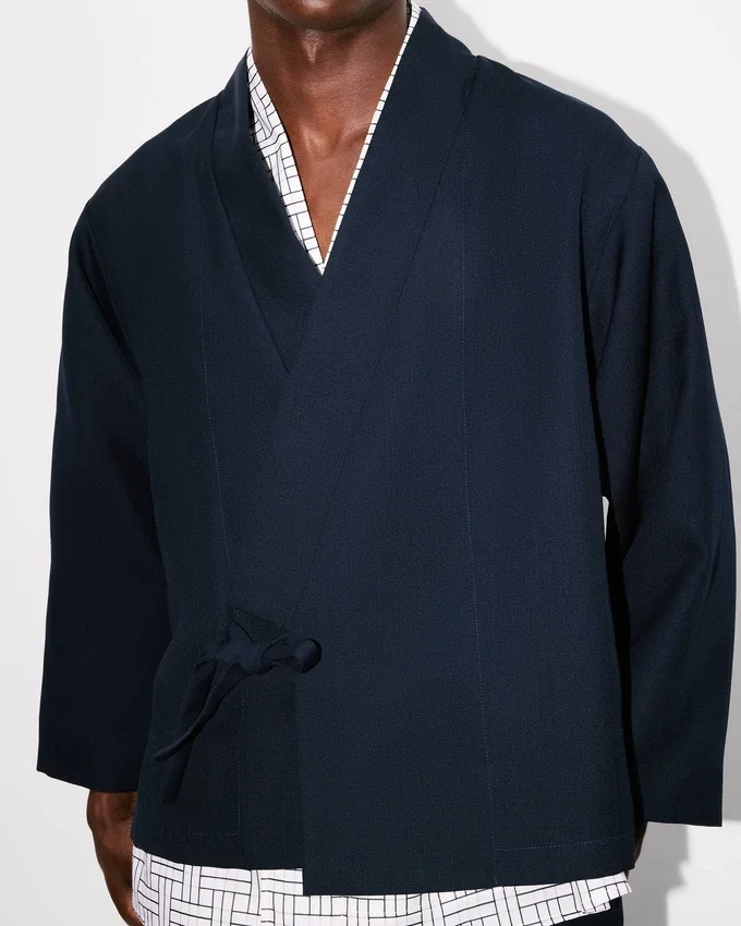 Chaqueta kimono de lana virgen Chaqueta kimono de lana virgen
