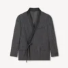 Chaqueta kimono entallada de doble botonadura de Kenzo Stripes Chaqueta kimono entallada de doble botonadura de Kenzo Stripes