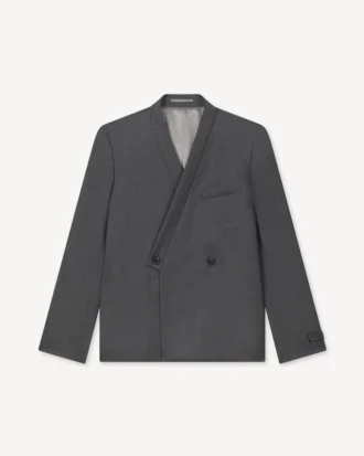 Chaqueta kimono entallada «Kenzo Weave» de jacquard de lana