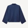 Chaqueta kimono ligera de lana virgen