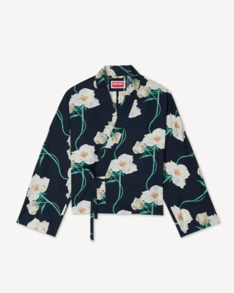 Chaqueta kimono «Rose’ Light» de Kenzo Archive en algodón