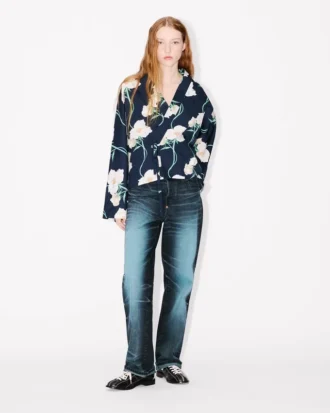 Chaqueta kimono «Rose’ Light» de Kenzo Archive en algodón