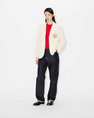 Chaqueta ligera de estilo workwear «Kenzo Badges» en algodón