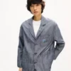 Chaqueta ligera de trabajo «Kenzo Tulip» en algodón y lino Chaqueta ligera de trabajo «Kenzo Tulip» en algodón y lino