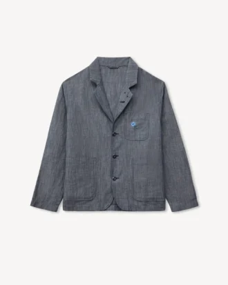 Chaqueta ligera de trabajo «Kenzo Tulip» en algodón y lino