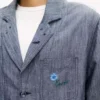 Chaqueta ligera de trabajo «Kenzo Tulip» en algodón y lino Chaqueta ligera de trabajo «Kenzo Tulip» en algodón y lino