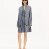 Chaqueta ligera de trabajo «Kenzo Tulip» en denim de lino mezclado lavado Chaqueta ligera de trabajo «Kenzo Tulip» en denim de lino mezclado lavado
