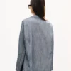 Chaqueta ligera de trabajo «Kenzo Tulip» en denim de lino mezclado lavado Chaqueta ligera de trabajo «Kenzo Tulip» en denim de lino mezclado lavado