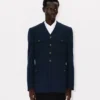 Chaqueta militar sin cuello Chaqueta militar sin cuello