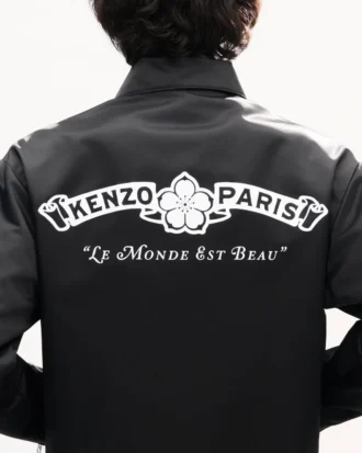 Chaqueta tipo coach con cremallera «Kenzo Paris Emblem» en nailon recubierto Chaqueta tipo coach con cremallera «Kenzo Paris Emblem» en nailon recubierto
