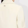 Chaqueta tipo peacoat de manga corta abullonada en lana virgen Chaqueta tipo peacoat de manga corta abullonada en lana virgen