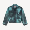 Chaqueta trucker «Boke Flower» en denim japonés